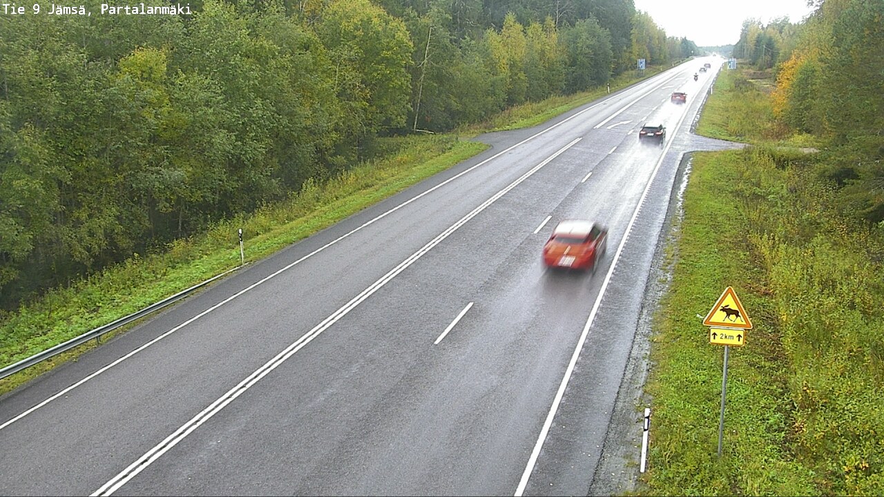 Weather Camera Image Väg 9 Jämsä, Partalanmäki, Jämsä, Keski-Suomi