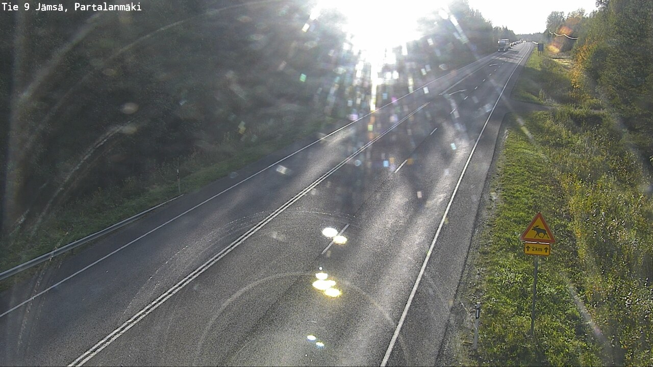 Weather Camera Image Road 9 Jämsä, Partalanmäki, Jämsä, Keski-Suomi