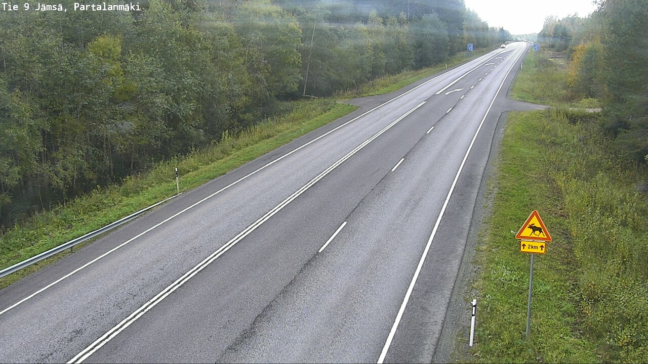 Weather Camera Image Road 9 Jämsä, Partalanmäki, Jämsä, Keski-Suomi