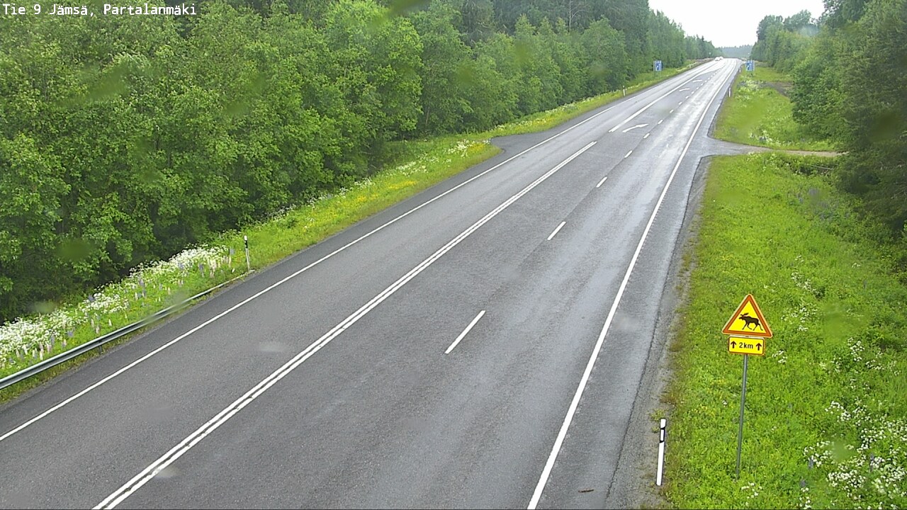Weather Camera Image Road 9 Jämsä, Partalanmäki, Jämsä, Keski-Suomi