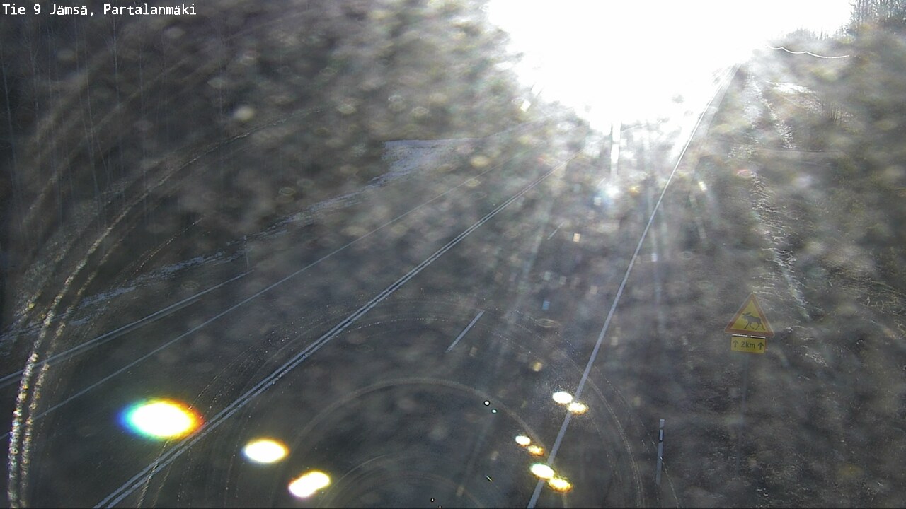Weather Camera Image Väg 9 Jämsä, Partalanmäki, Jämsä, Keski-Suomi