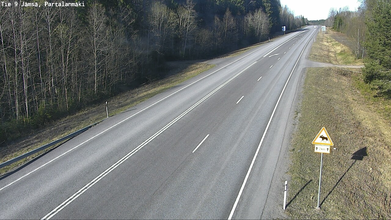 Weather Camera Image Road 9 Jämsä, Partalanmäki, Jämsä, Keski-Suomi
