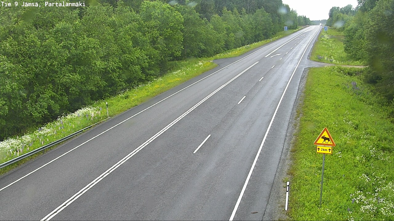 Weather Camera Image Road 9 Jämsä, Partalanmäki, Jämsä, Keski-Suomi