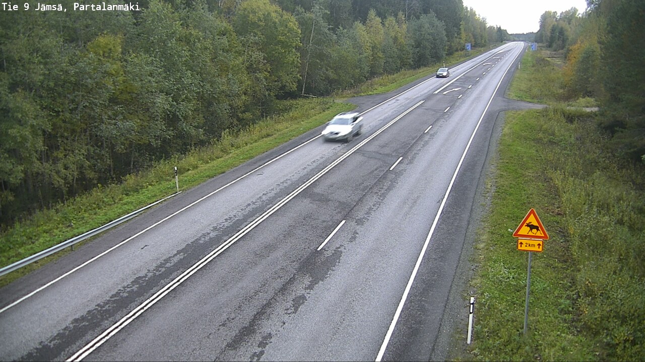 Weather Camera Image Väg 9 Jämsä, Partalanmäki, Jämsä, Keski-Suomi