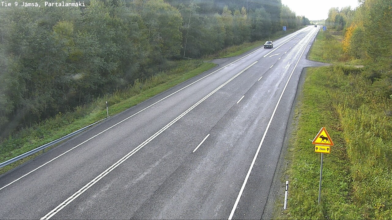 Weather Camera Image Väg 9 Jämsä, Partalanmäki, Jämsä, Keski-Suomi