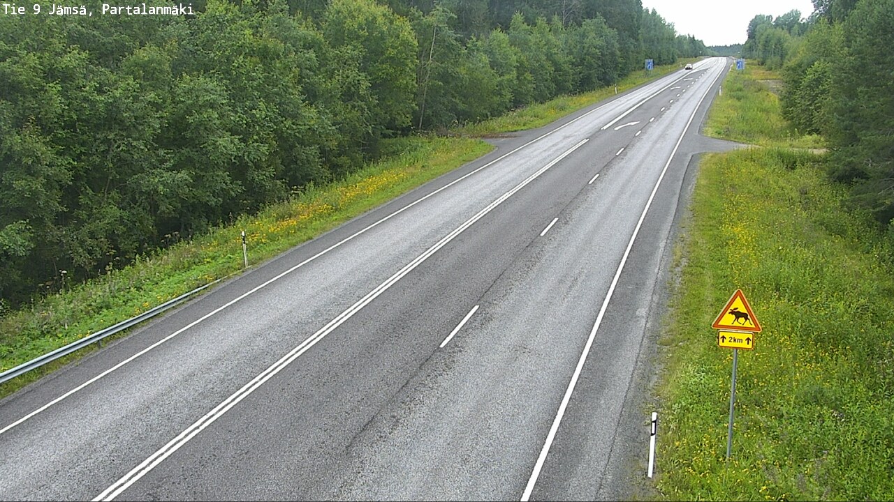 Weather Camera Image Road 9 Jämsä, Partalanmäki, Jämsä, Keski-Suomi