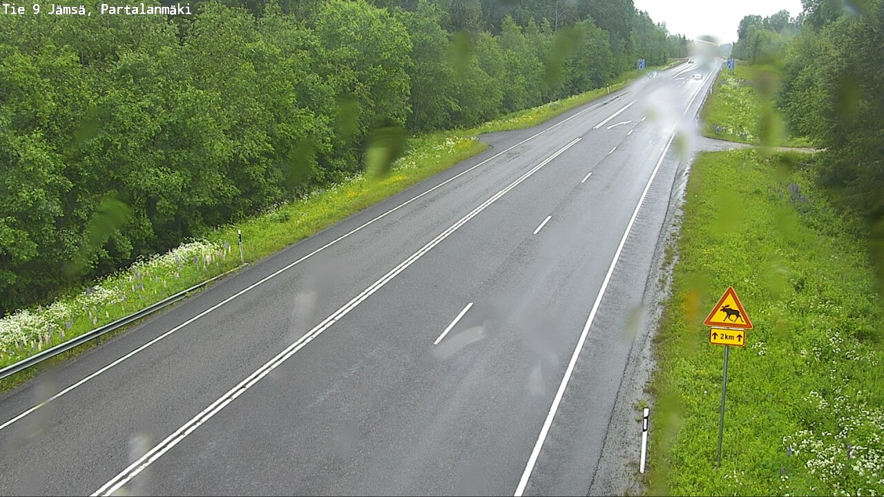 Weather Camera Image Väg 9 Jämsä, Partalanmäki, Jämsä, Keski-Suomi