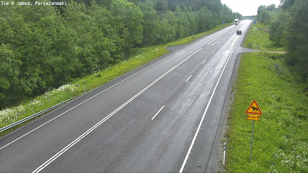 Weather Camera Image Road 9 Jämsä, Partalanmäki, Jämsä, Keski-Suomi