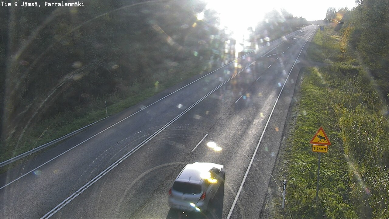 Weather Camera Image Road 9 Jämsä, Partalanmäki, Jämsä, Keski-Suomi