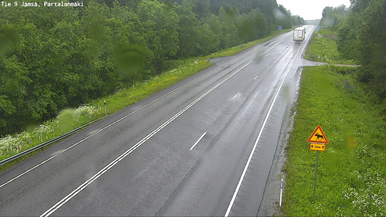 Weather Camera Image Väg 9 Jämsä, Partalanmäki, Jämsä, Keski-Suomi