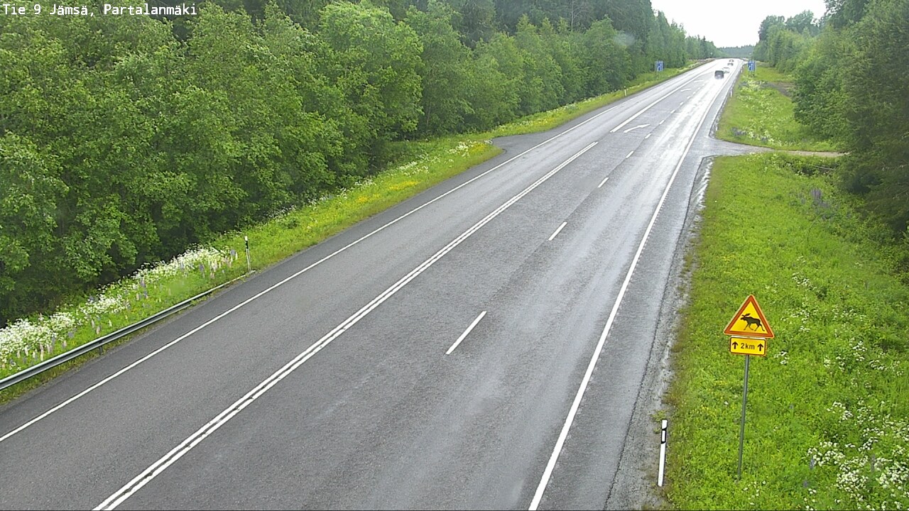 Weather Camera Image Väg 9 Jämsä, Partalanmäki, Jämsä, Keski-Suomi