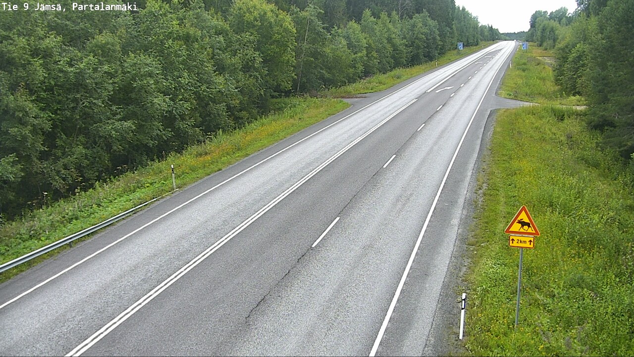 Weather Camera Image Väg 9 Jämsä, Partalanmäki, Jämsä, Keski-Suomi