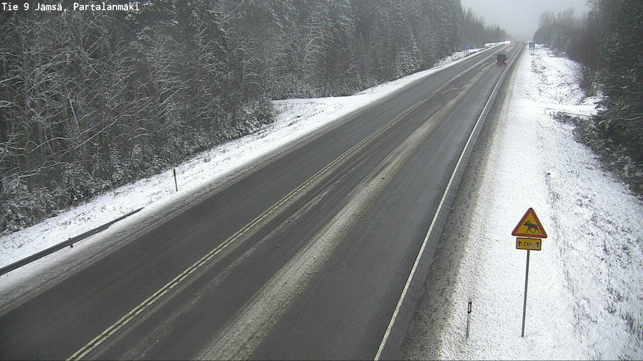 Weather Camera Image Väg 9 Jämsä, Partalanmäki, Jämsä, Keski-Suomi