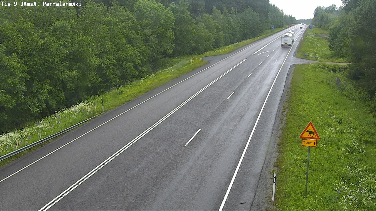 Weather Camera Image Road 9 Jämsä, Partalanmäki, Jämsä, Keski-Suomi