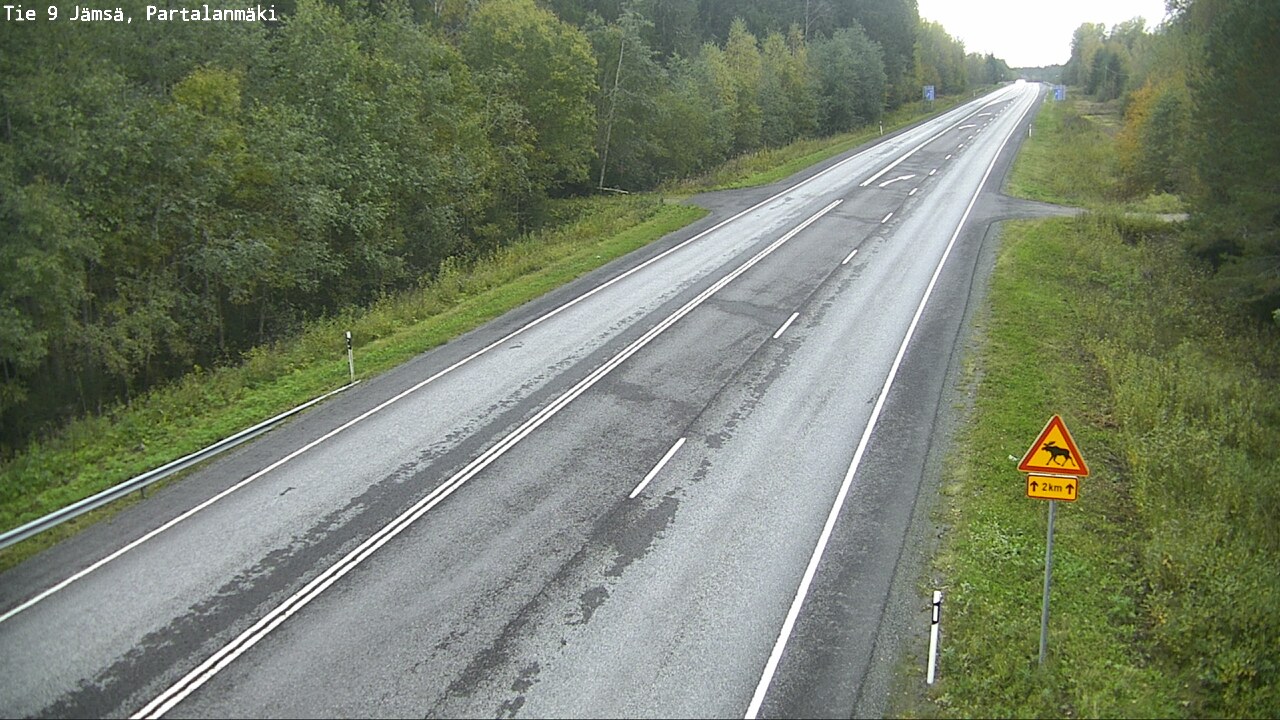 Weather Camera Image Väg 9 Jämsä, Partalanmäki, Jämsä, Keski-Suomi