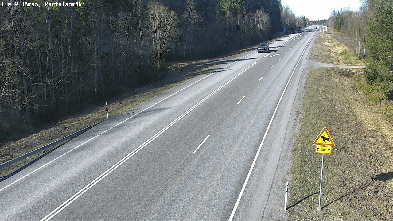 Weather Camera Image Väg 9 Jämsä, Partalanmäki, Jämsä, Keski-Suomi