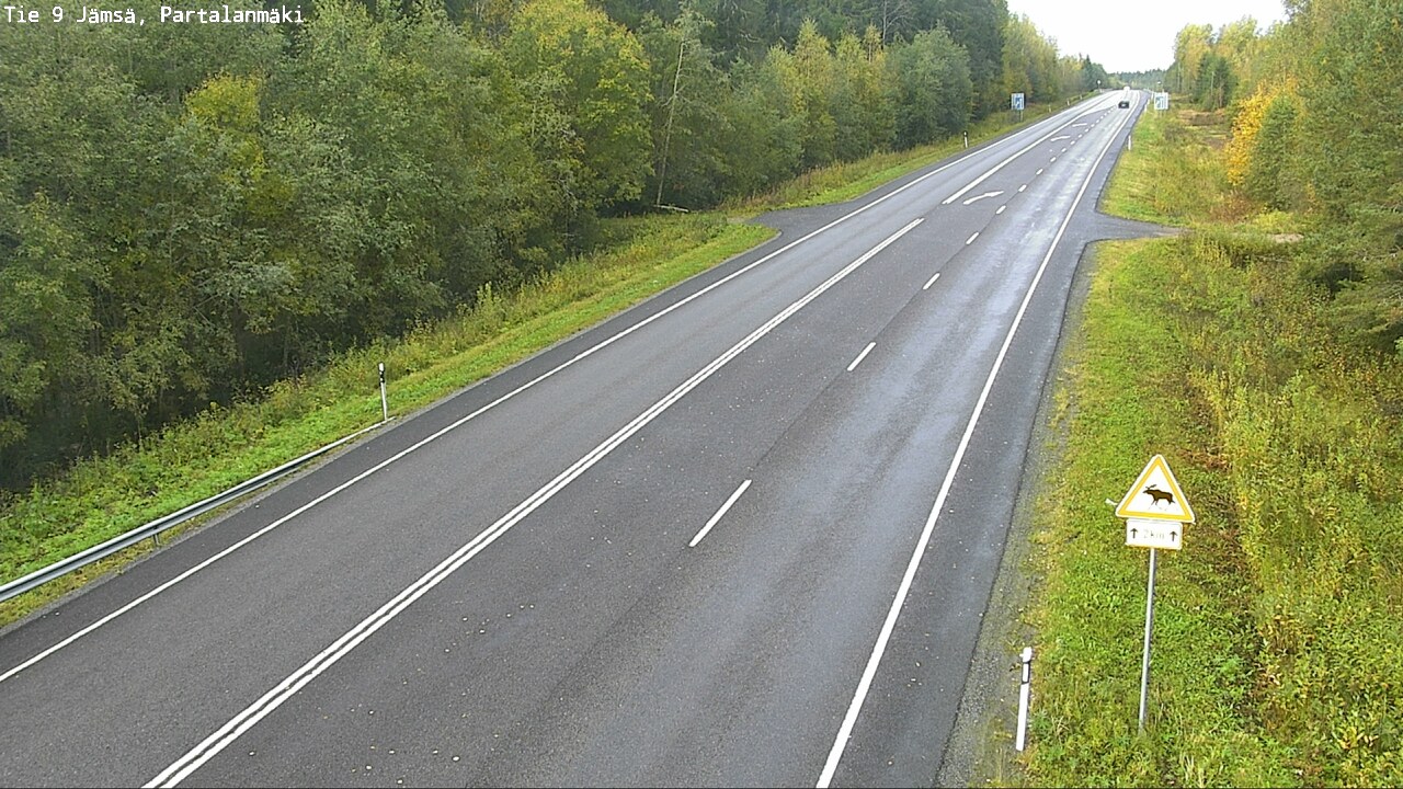 Weather Camera Image Väg 9 Jämsä, Partalanmäki, Jämsä, Keski-Suomi