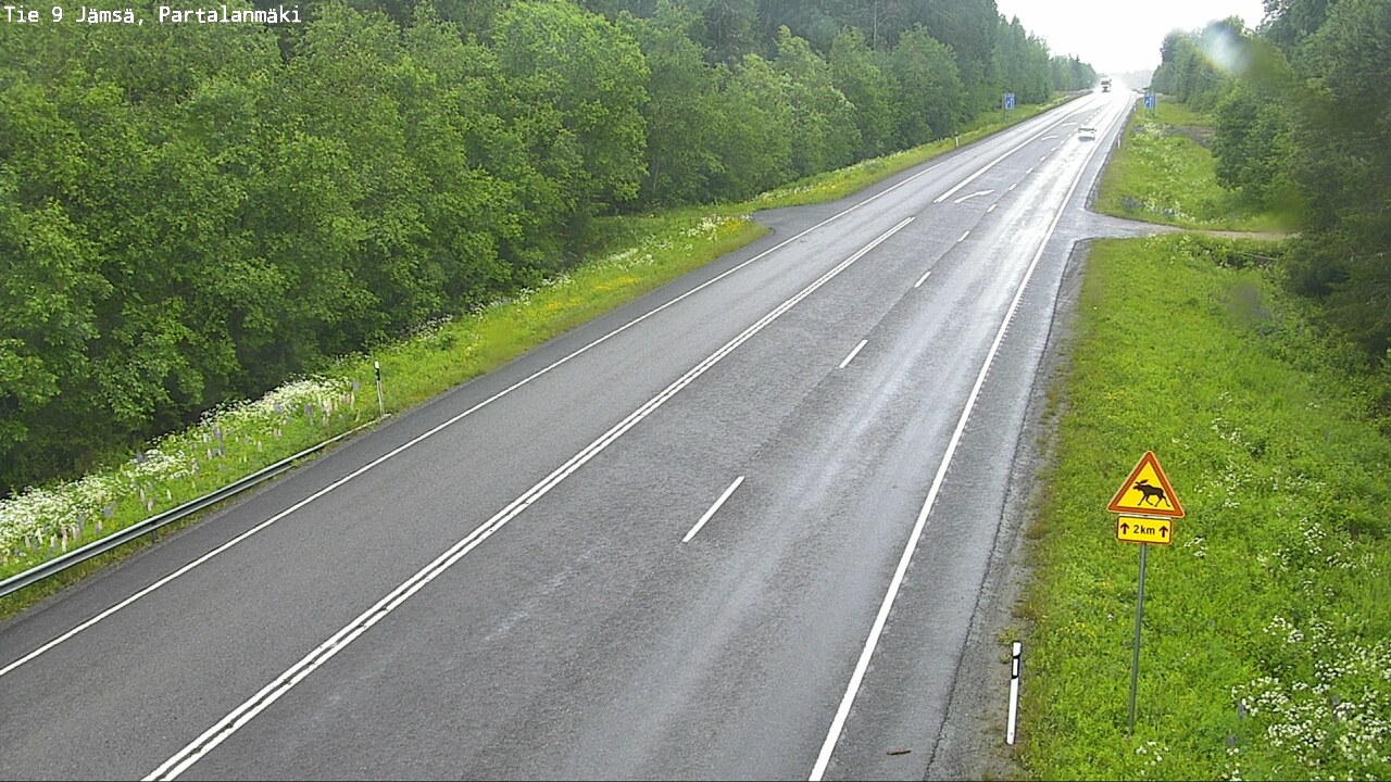 Weather Camera Image Road 9 Jämsä, Partalanmäki, Jämsä, Keski-Suomi