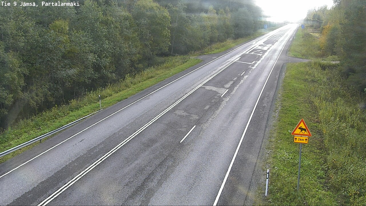 Weather Camera Image Väg 9 Jämsä, Partalanmäki, Jämsä, Keski-Suomi
