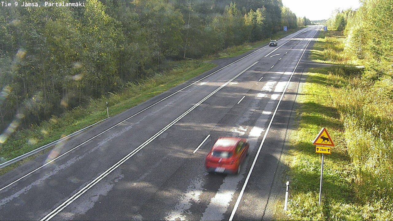 Weather Camera Image Väg 9 Jämsä, Partalanmäki, Jämsä, Keski-Suomi