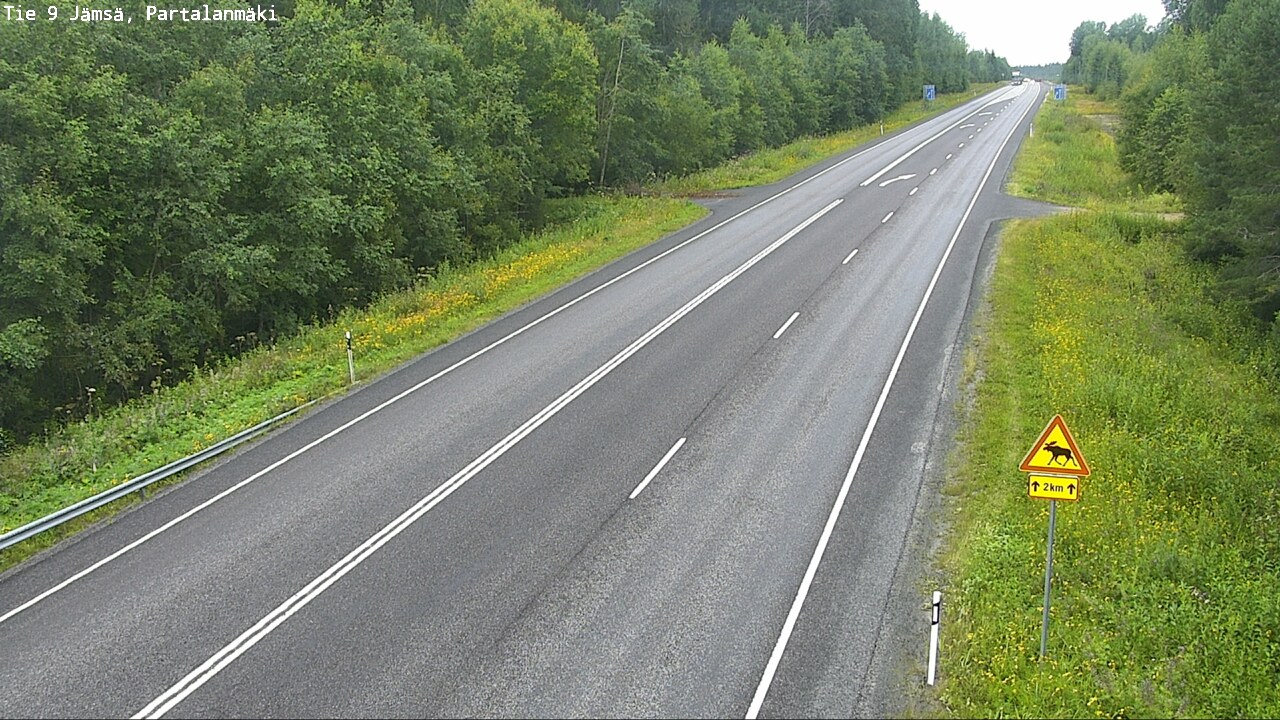 Weather Camera Image Road 9 Jämsä, Partalanmäki, Jämsä, Keski-Suomi