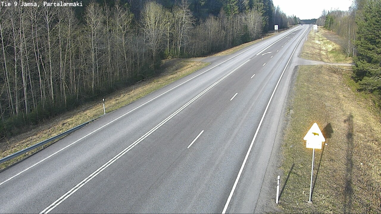 Weather Camera Image Väg 9 Jämsä, Partalanmäki, Jämsä, Keski-Suomi