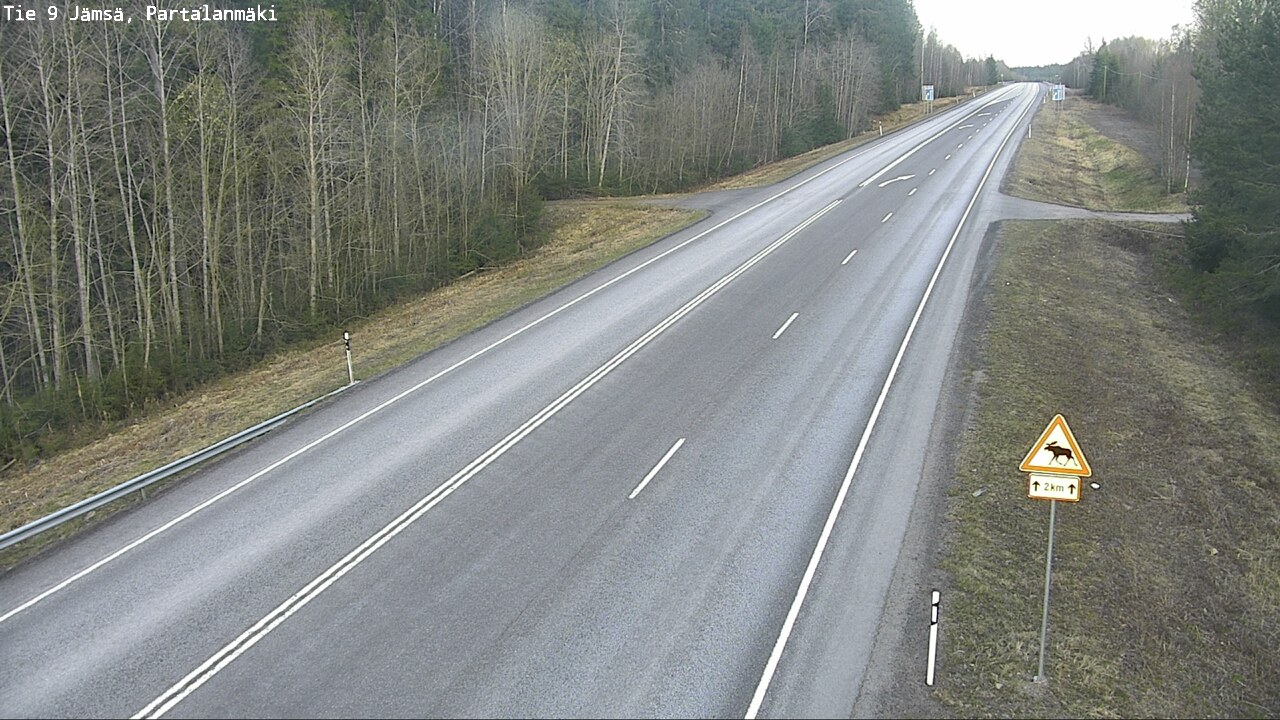 Weather Camera Image Väg 9 Jämsä, Partalanmäki, Jämsä, Keski-Suomi