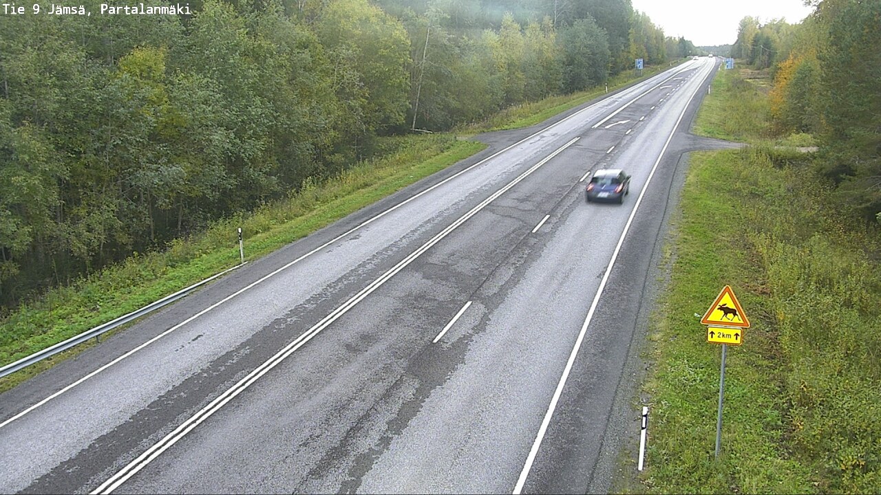 Weather Camera Image Väg 9 Jämsä, Partalanmäki, Jämsä, Keski-Suomi