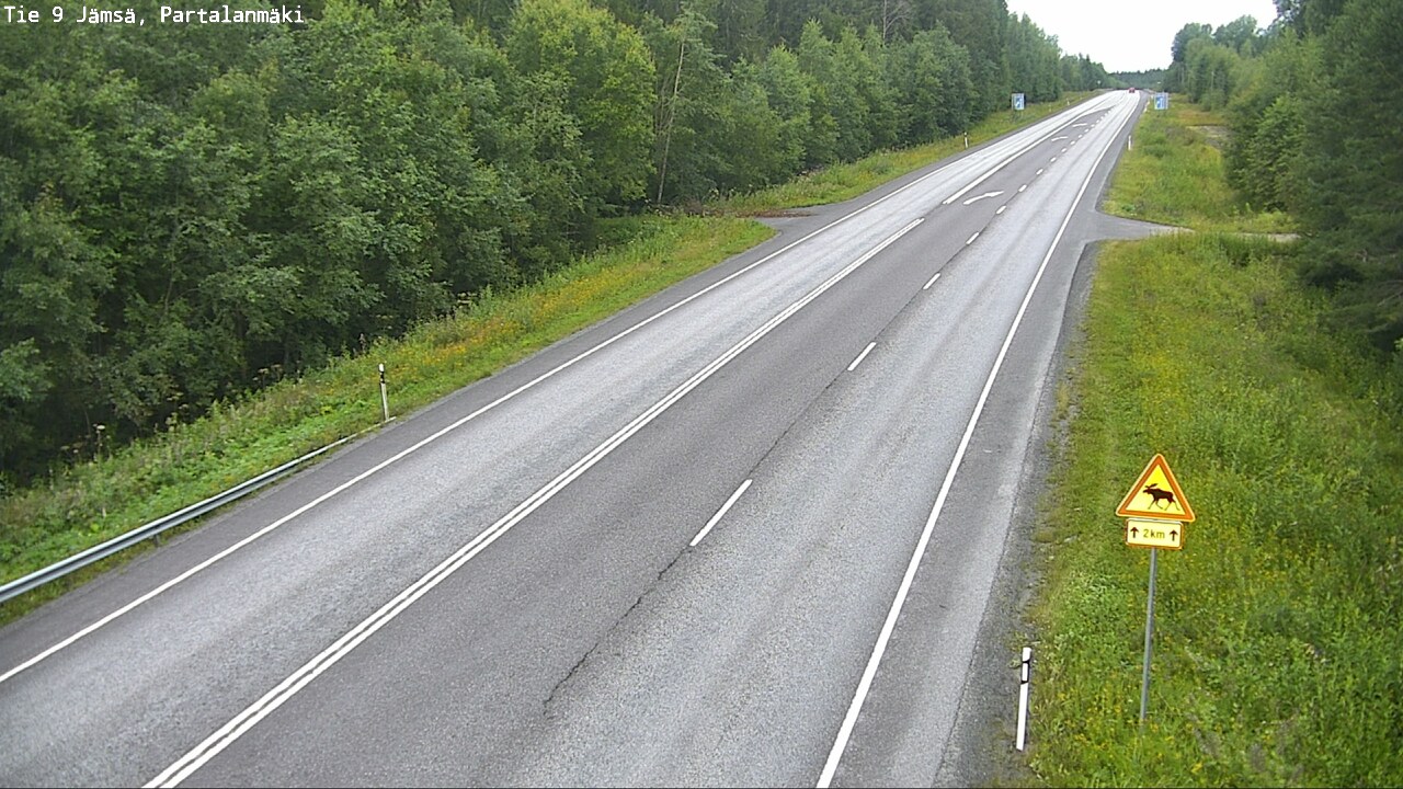 Weather Camera Image Väg 9 Jämsä, Partalanmäki, Jämsä, Keski-Suomi