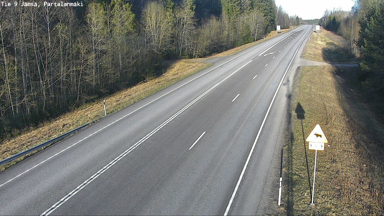 Weather Camera Image Väg 9 Jämsä, Partalanmäki, Jämsä, Keski-Suomi