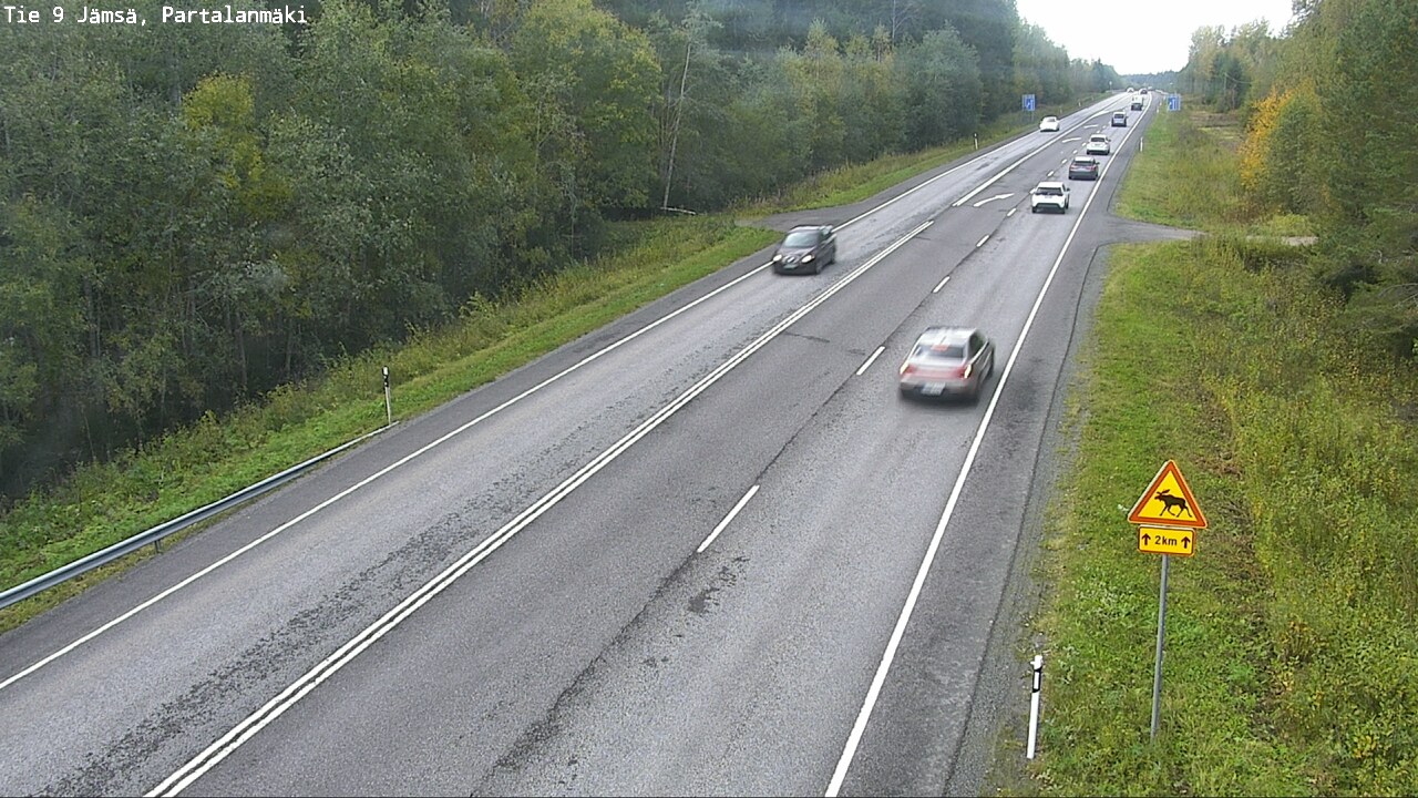 Weather Camera Image Road 9 Jämsä, Partalanmäki, Jämsä, Keski-Suomi