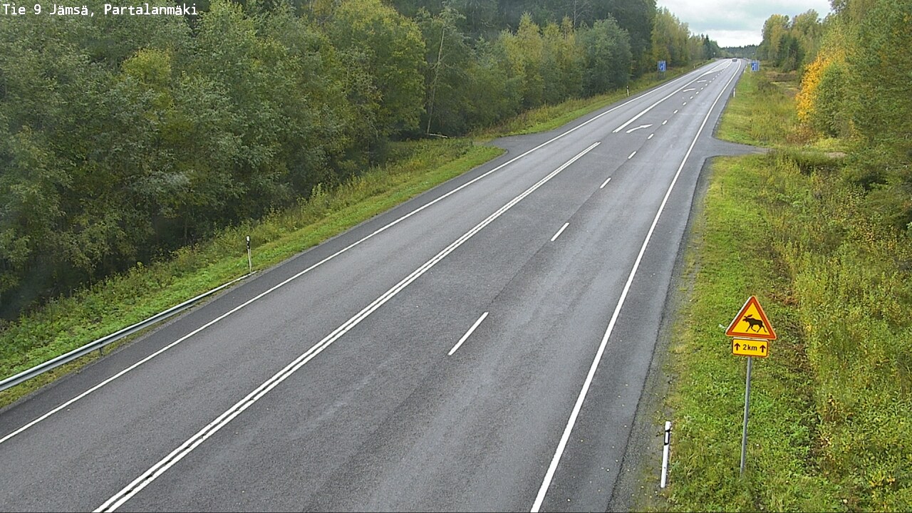Weather Camera Image Väg 9 Jämsä, Partalanmäki, Jämsä, Keski-Suomi