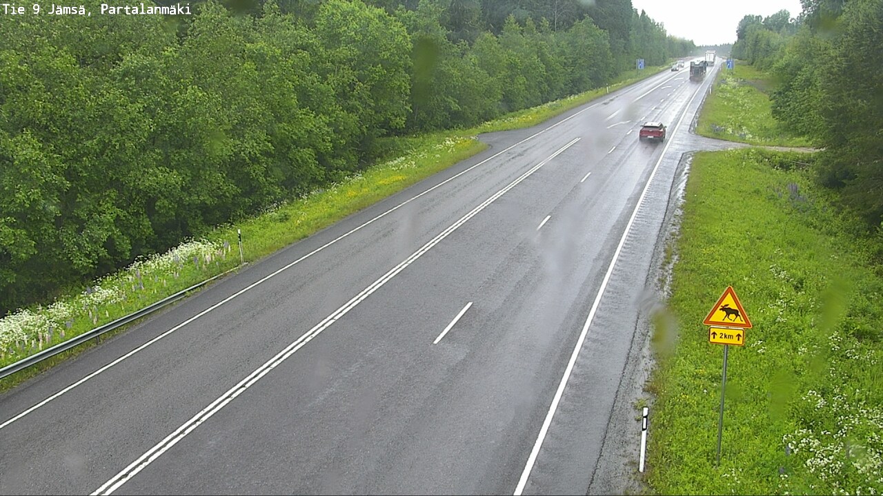 Weather Camera Image Väg 9 Jämsä, Partalanmäki, Jämsä, Keski-Suomi