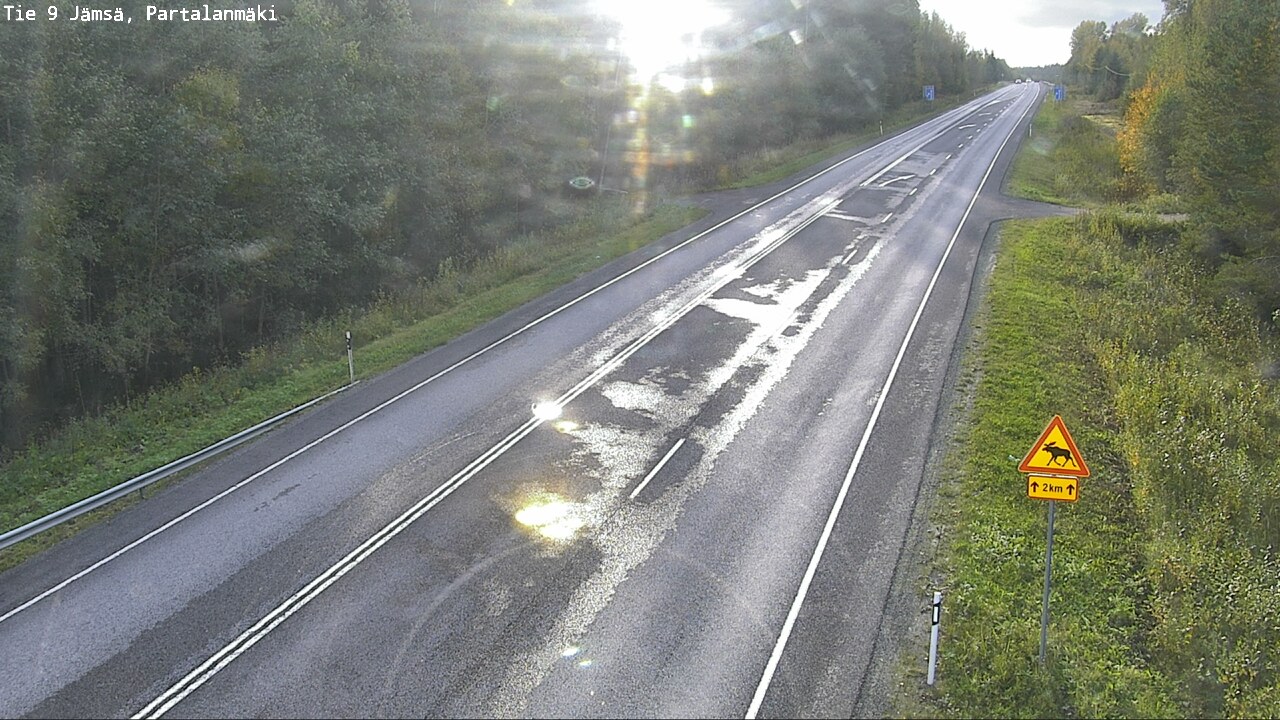 Weather Camera Image Väg 9 Jämsä, Partalanmäki, Jämsä, Keski-Suomi