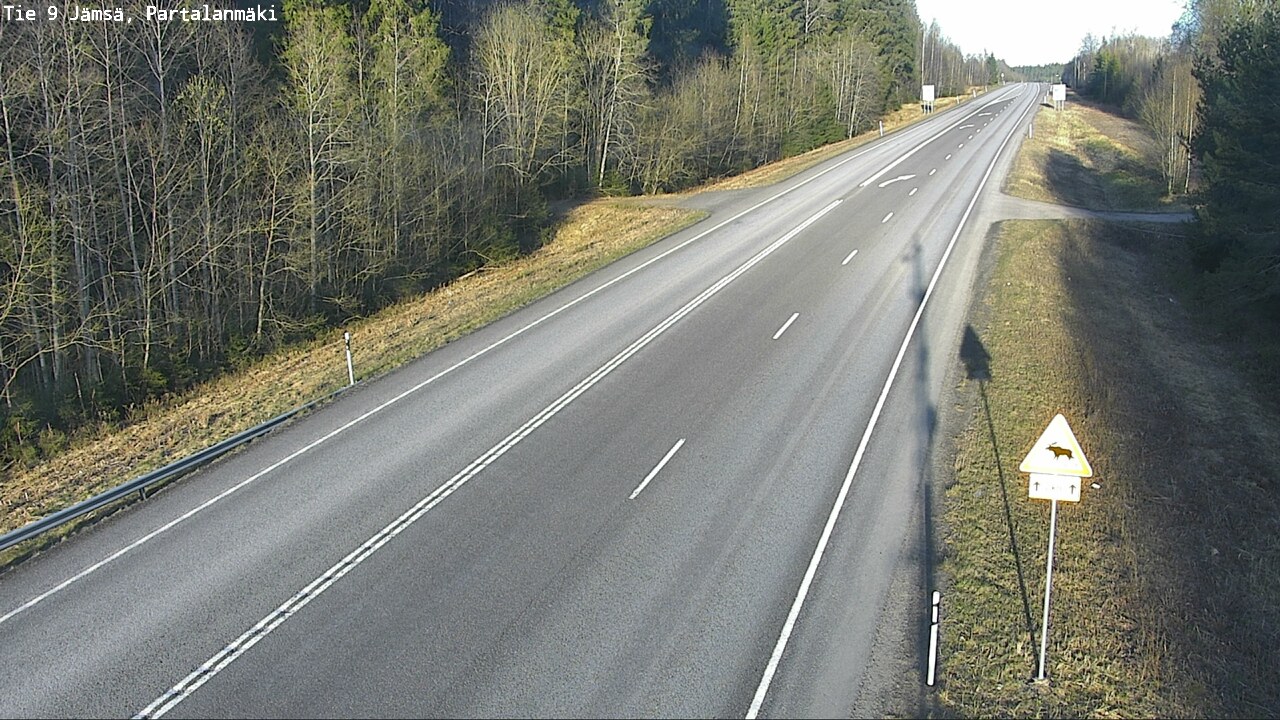 Weather Camera Image Väg 9 Jämsä, Partalanmäki, Jämsä, Keski-Suomi