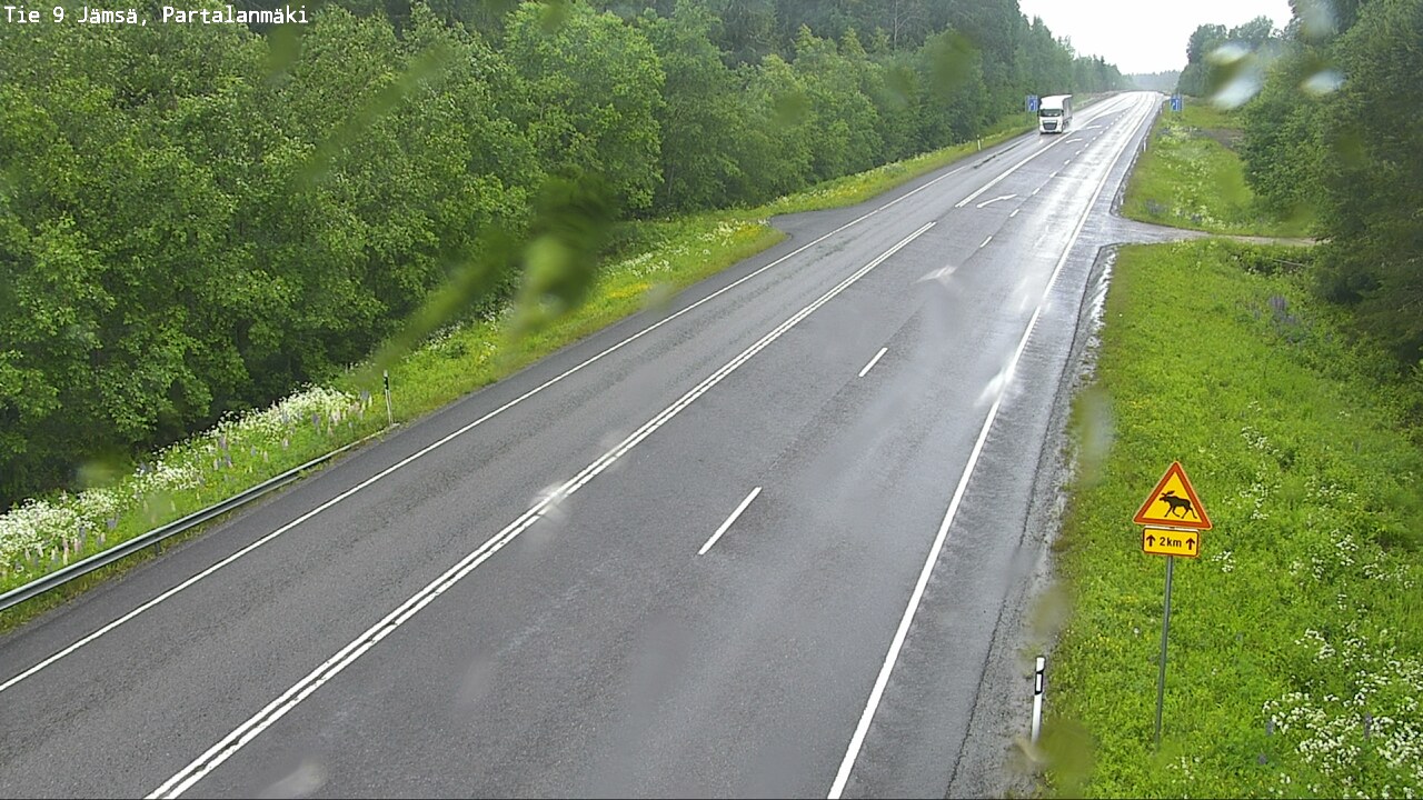 Weather Camera Image Väg 9 Jämsä, Partalanmäki, Jämsä, Keski-Suomi