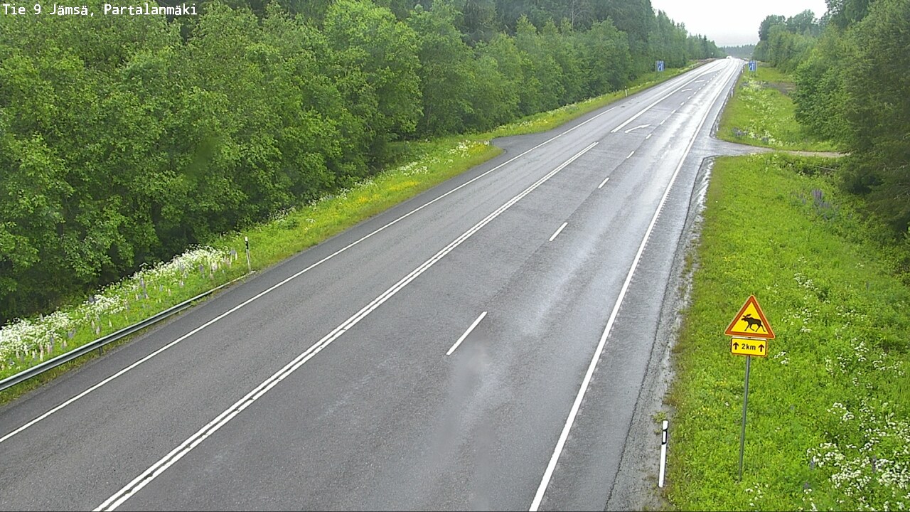 Weather Camera Image Väg 9 Jämsä, Partalanmäki, Jämsä, Keski-Suomi