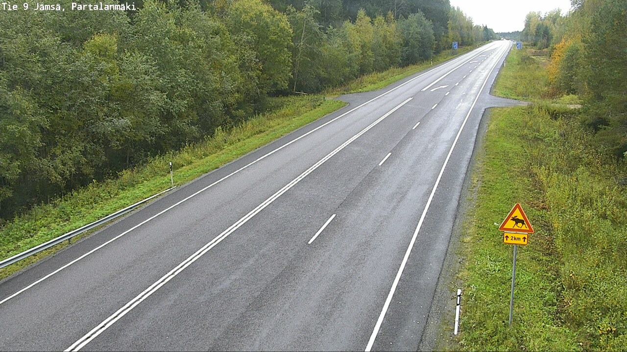 Weather Camera Image Väg 9 Jämsä, Partalanmäki, Jämsä, Keski-Suomi