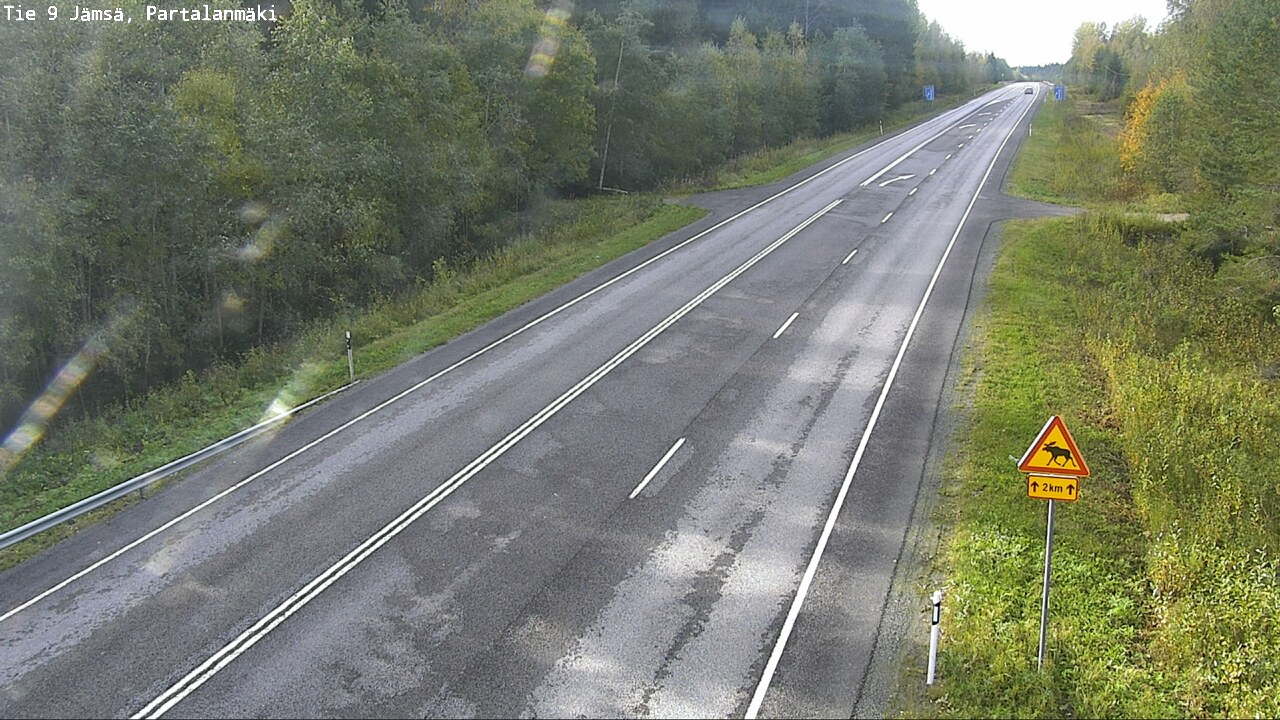 Weather Camera Image Väg 9 Jämsä, Partalanmäki, Jämsä, Keski-Suomi