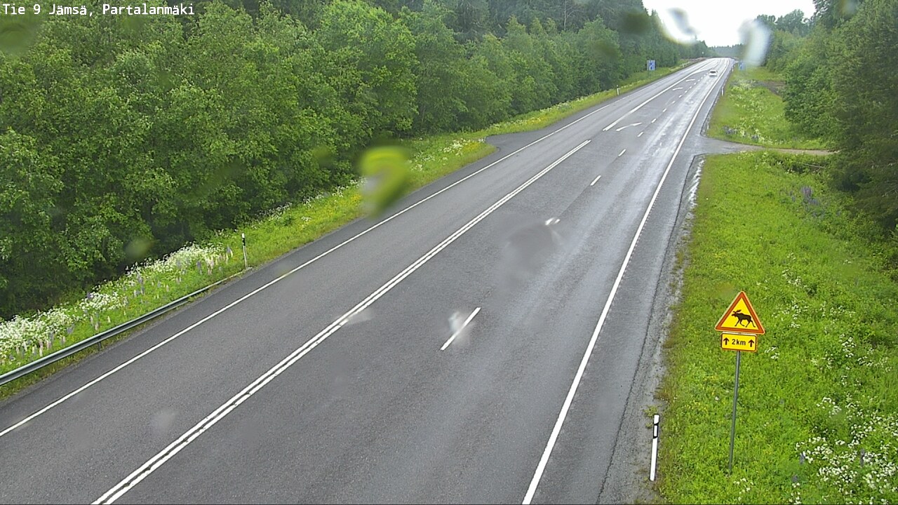 Weather Camera Image Väg 9 Jämsä, Partalanmäki, Jämsä, Keski-Suomi