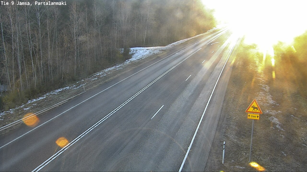 Weather Camera Image Väg 9 Jämsä, Partalanmäki, Jämsä, Keski-Suomi