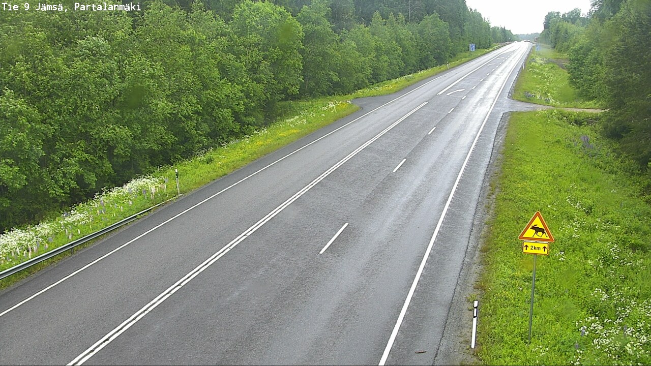 Weather Camera Image Road 9 Jämsä, Partalanmäki, Jämsä, Keski-Suomi