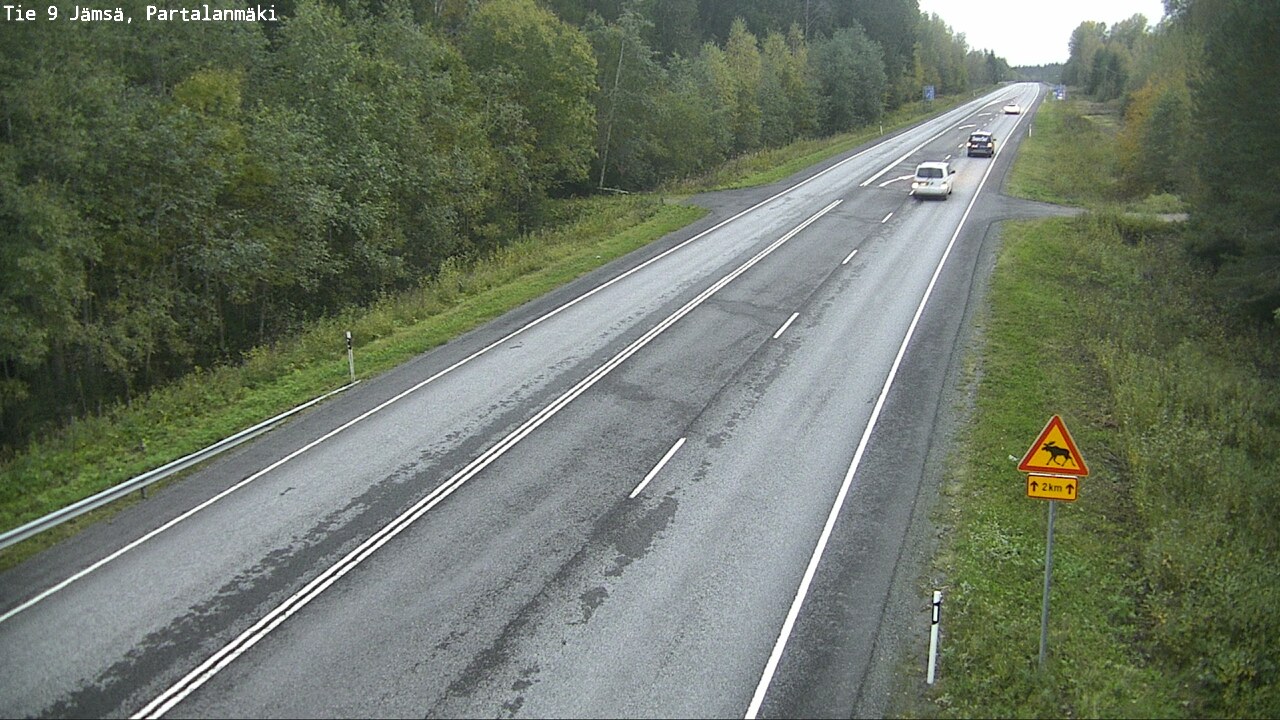 Weather Camera Image Väg 9 Jämsä, Partalanmäki, Jämsä, Keski-Suomi