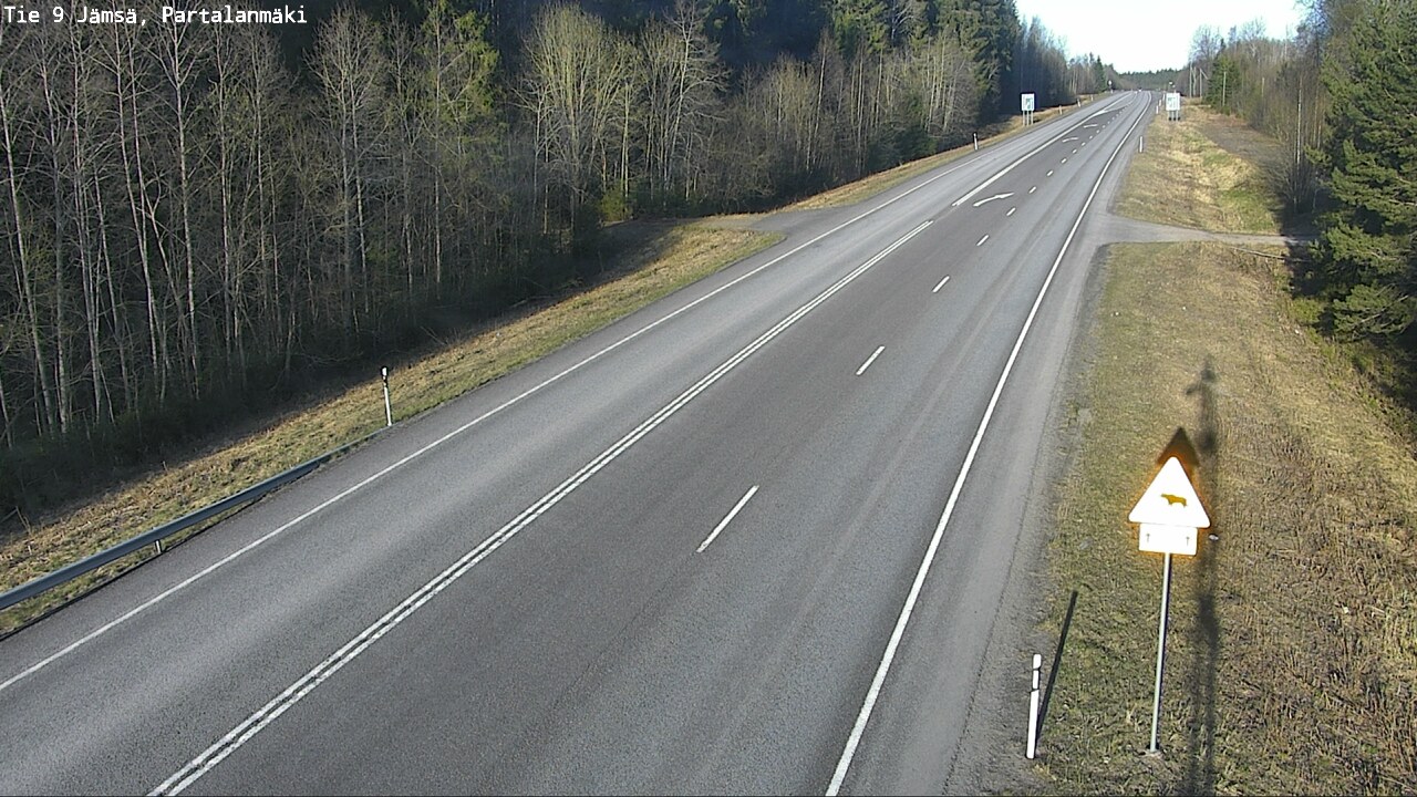 Weather Camera Image Väg 9 Jämsä, Partalanmäki, Jämsä, Keski-Suomi