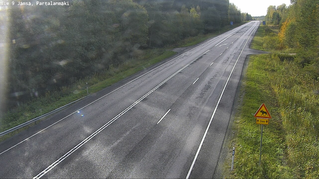 Weather Camera Image Väg 9 Jämsä, Partalanmäki, Jämsä, Keski-Suomi