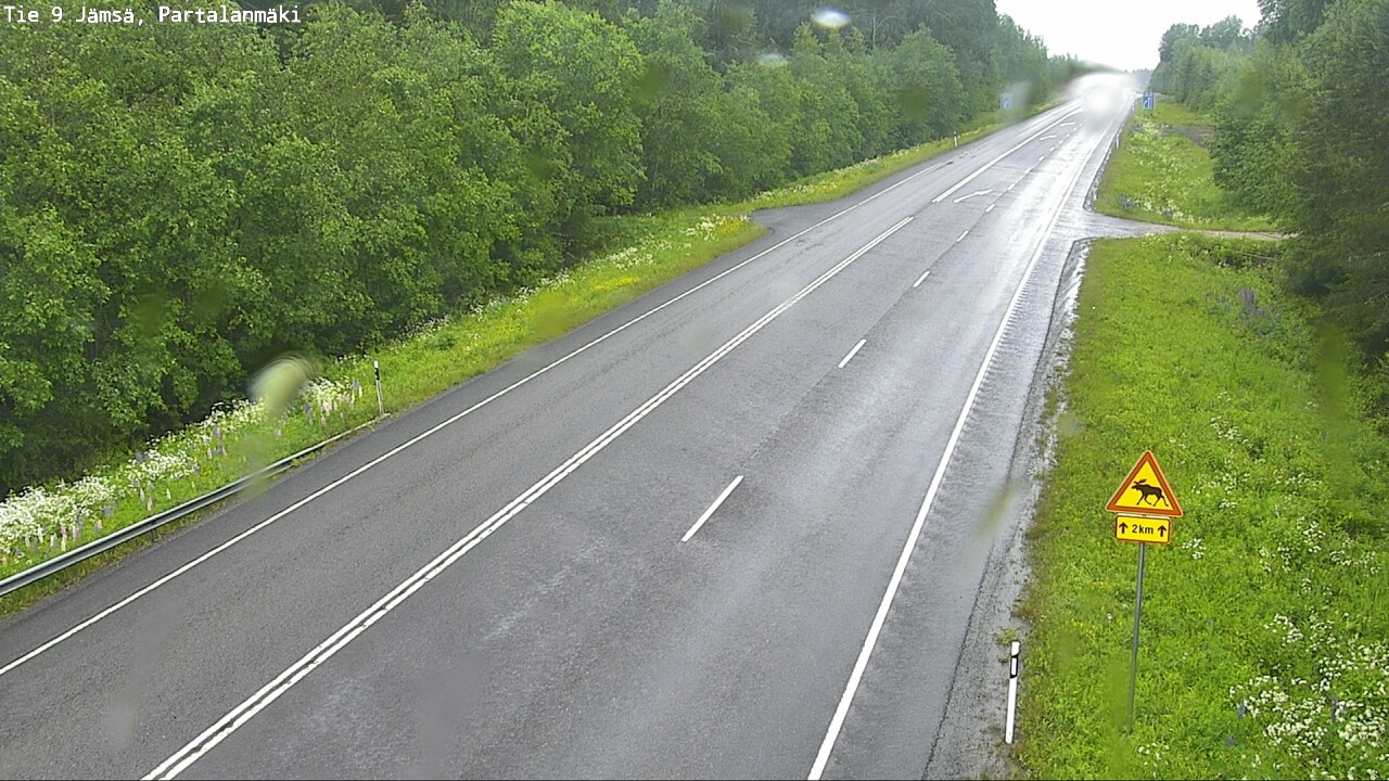 Weather Camera Image Väg 9 Jämsä, Partalanmäki, Jämsä, Keski-Suomi