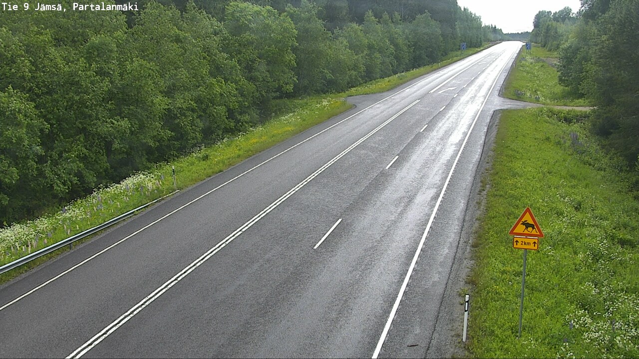 Weather Camera Image Road 9 Jämsä, Partalanmäki, Jämsä, Keski-Suomi