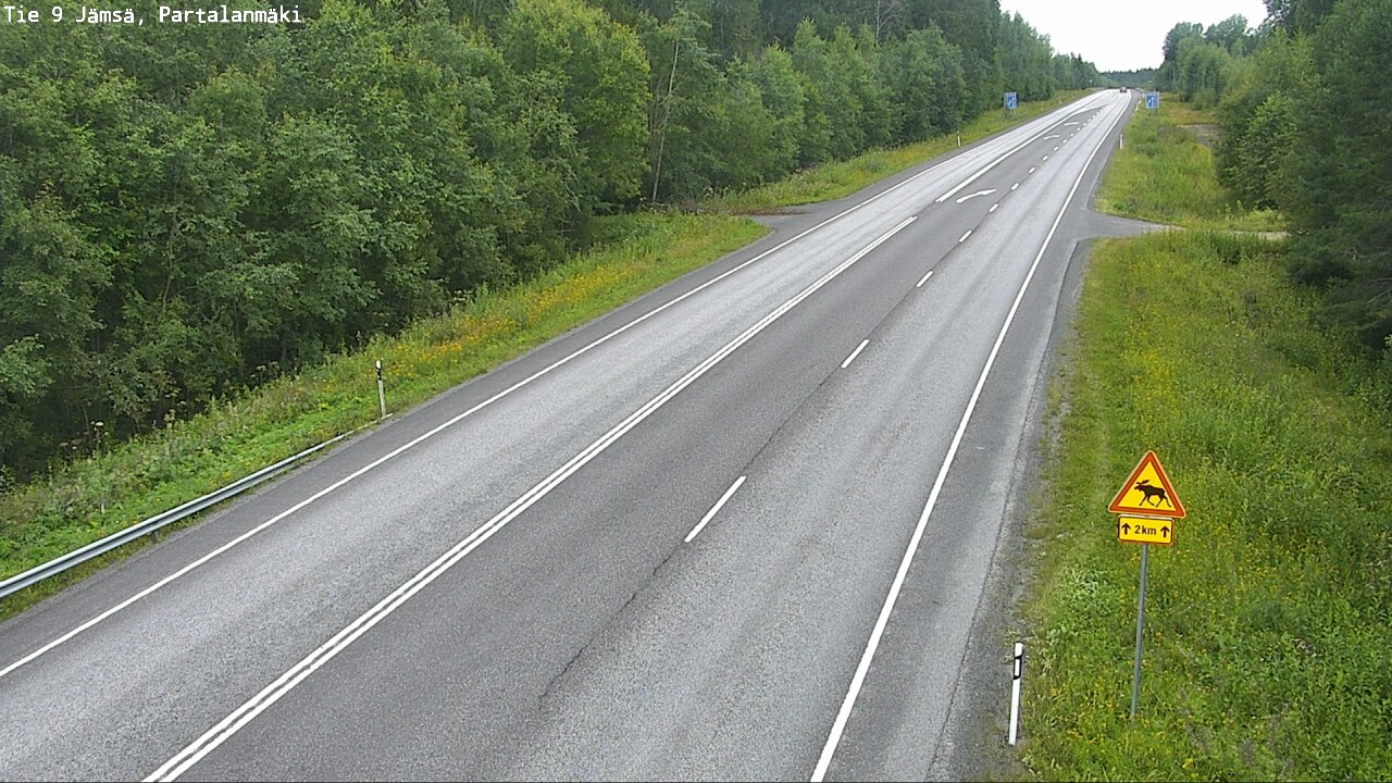 Weather Camera Image Väg 9 Jämsä, Partalanmäki, Jämsä, Keski-Suomi