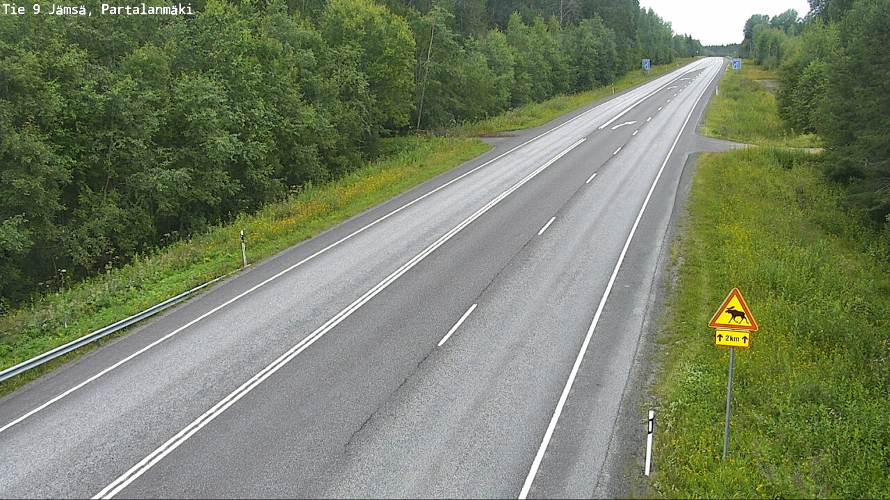 Weather Camera Image Väg 9 Jämsä, Partalanmäki, Jämsä, Keski-Suomi