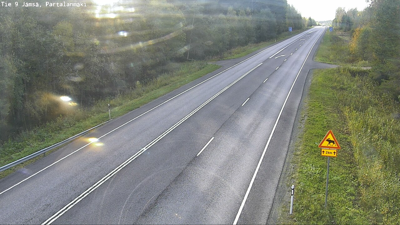 Weather Camera Image Road 9 Jämsä, Partalanmäki, Jämsä, Keski-Suomi